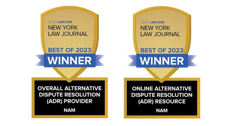 NAM Ranked the #1 ADR Provider by the New York Law Journal for the 13th ...