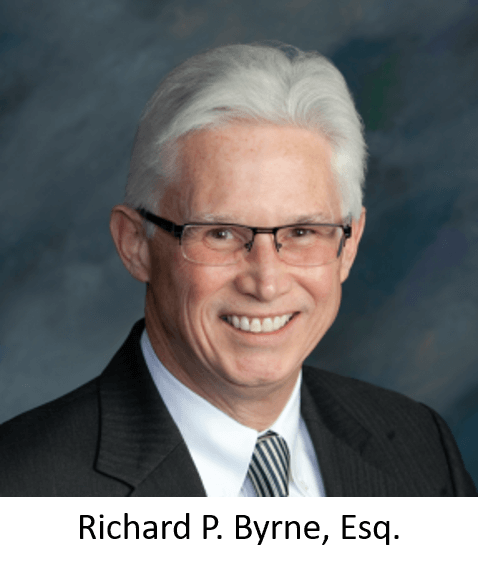 Richard P. Byrne, Esq. Hearing Officer for NAM (National Arbitration and Mediation) with name written under